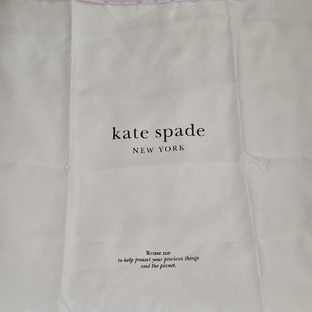 Kate Spade Cream Protective Dust Bag Aprox  19.5× 26.5" NWOT